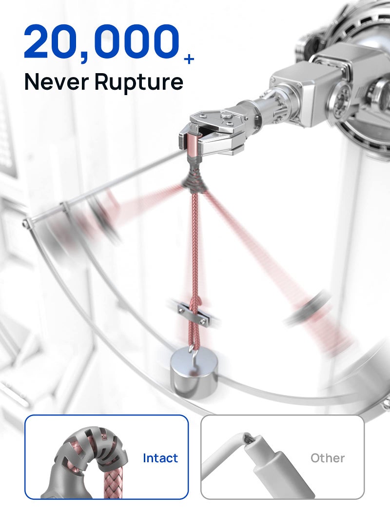 JSAUX (2-Pack 6.6FT) Micro USB Android Charger Cable Nylon Braided Cord Compatible with Galaxy S7 S6 J7 Edge Note 5, Kindle. MP3 and More-Pink - Image 3